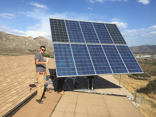 Absolutely Electric, Inc. - Little Hands Orphanage - Off Grid Solar Tracking Installation